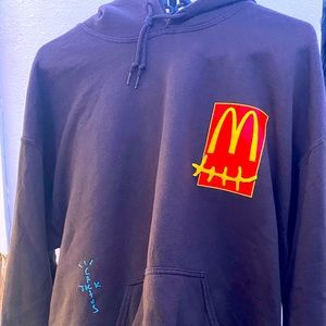 Travis Scott X McDonald’s sticker hoodie